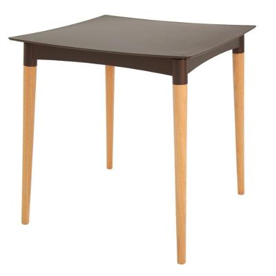 Mesa Diana 4 Lugares Quadrada Plástico 70CM Marrom Tramontina