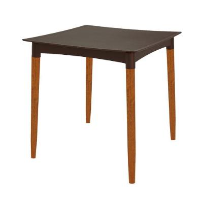 Mesa Laura Rattan 4 Lugares Quadrada Polipropileno Marrom Tramontina