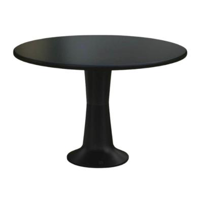 Mesa de Jantar Luna 4 Lugares Redonda Plástico 100CM Preto Acrilys 100CM