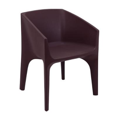 Poltrona Paco Decorativa em Polietileno Resistente Marrom Café Tramontina