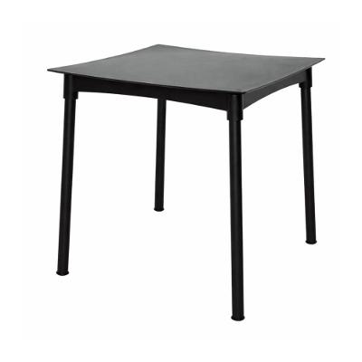 Mesa Diana 4 Lugares Quadrada Plástico 70CM Preto Tramontina Polipropileno Alumínio