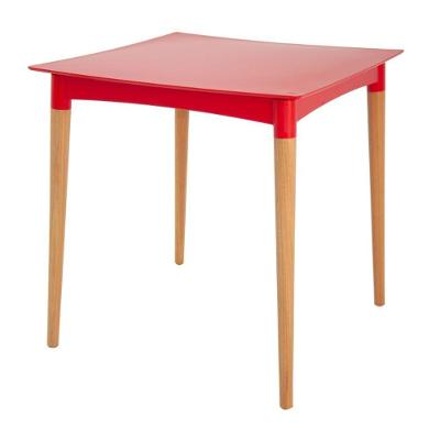 Mesa Diana 4 Lugares Quadrada Plástico 70CM Vermelho Tramontina