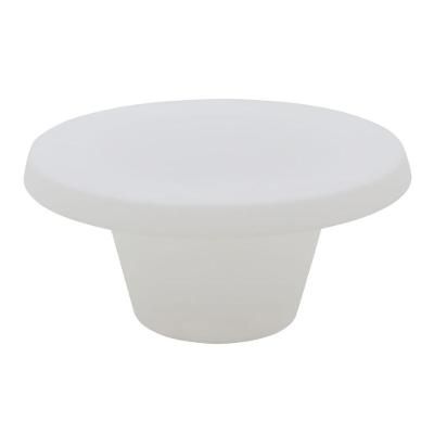 Mesa de Centro Cona Lumiére Redonda Plástico Plástico 80CM Branco Tramontina