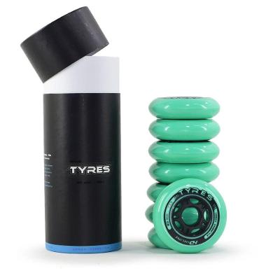 Jogo de Rodas para Patins Tyres Technology Performance e Conforto Verde HD Inline 80MM