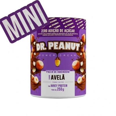 Pasta de Amendoim Dr Peanut Sabor Avelã 250G com Whey Protein Isolado
