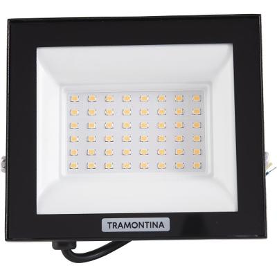 Refletor LED Refletor Led Tramontina 3400 Lm 50W 3000K Luz Amarela Bivolt Alumínio