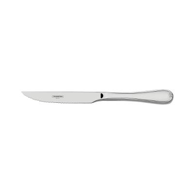 Kit 4 Facas para Churrasco Tramontina Vicenza Forjada em Aço Inox com Design Ergonômico Dourado