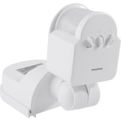 Sensor de Presença 360 graus  Articulado com Fotocélula para Área Semi Aberta Branco Tramontina