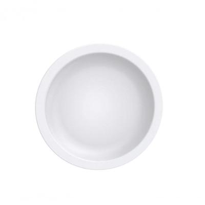 Prato Raso Paola em Porcelana para Uso Diário Branco Tramontina 25,4CM