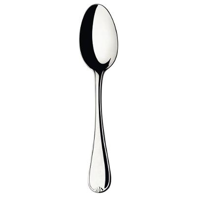 Kit 2 Colheres para Café Tramontina Vicenza em Aço Inox Acabamento Alto Brilho Detalhes no Cabo Inox