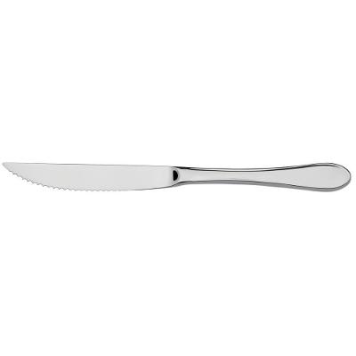 Kit 12 Facas para Churrasco Italy 6mm Forjado em Aço Inox Cabo Ergonômico para Servir na Mesa