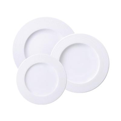 Conjunto de Pratos Nexus 12 Peças Porcelana Decorada Branco Tramontina