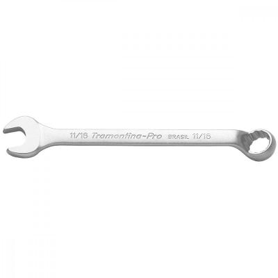 Chave Combinada PRO com Cabeça Usinada Prata Tramontina 23CM