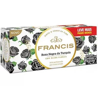 Sabonete Em Barra Francis 90g Rosa Negra Da Turquia Com 5pçs