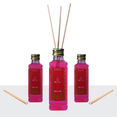 3 Difusores Aromatizador De Ambientes Com Varetas Morango