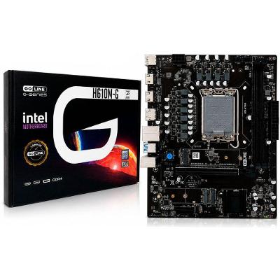 Placa Mãe H610M-G com Chipset Intel H610 DDR4 LGA1700 M.2 NVME USB 3.0 Goline