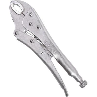 Alicate de Pressão 144266 Mordente Curvo Fixação Segura Cinza Worker 10''