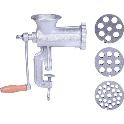 Moedor de Carne Manual Boca 10 3 Chapas 8mm 12mm 15mm Ferro Fundido Galvanizado Cozinha Kala