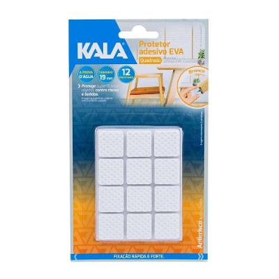Protetor Adesivo Quad 19mm EVA para Cadeiras e Mesas Cinza Kala