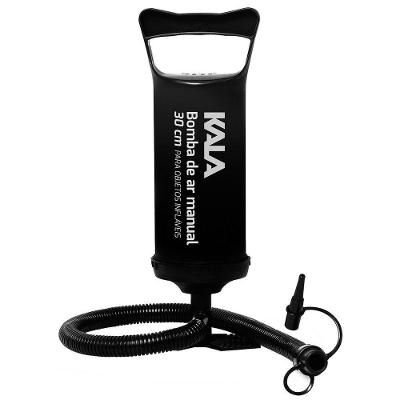 Bomba de Ar Manual para Infláveis 30CM Sistema Volume Otimizado 2X700CC Preto Kala