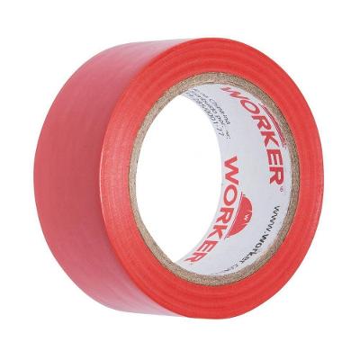 Fita Adesiva para Demarcação Sinalização Alta Resistência Vermelho Worker 48MM
