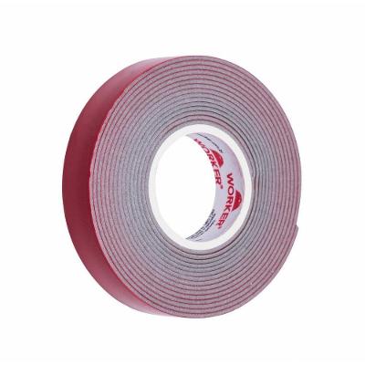 Fita Adesiva Fita Dupla Face 12mmx2m Fixação Forte Resistente à Água e UV Cinza Worker