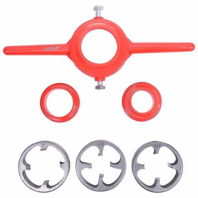 Jogo de Tarraxas para Tubos de PVC Worker com 6 Peças em Ferro Fundido e PVC Bivolt