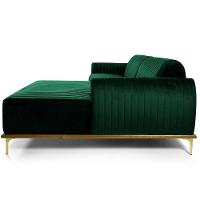 Sofá 6 Lugares Com Chaise Molino 350 Cm Verde Musgo C-303 - 2