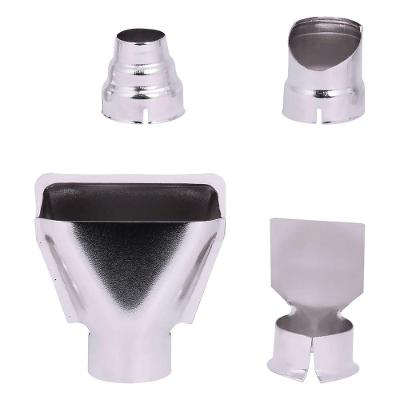 Acessório para Soprador Térmico Kit Bicos 4 Peças Metal Profissional com Bico Plano e de Desvio Kala