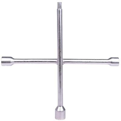 Chave de Roda Cruz 17x19x21mm Três Medidas Aço Prata Worker 1.5KG