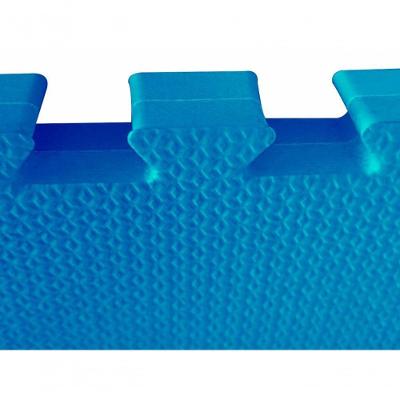 Tatame em EVA com Novo Sistema de Encaixe 2021 Superfície Texturizada Azul Arktus 50CM