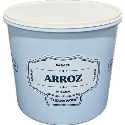 Porta Mantimento Essence com Vedação Hermética Plástico Rígido 5L para Cozinha e Despensa Tupperware