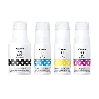 Tinta para Impressora GI-11 4 Cores Tinta Pigmento Preto Canon 135ML 70ML