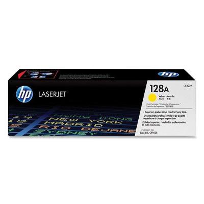 Toner HP CE322A Amarelo Original com Tecnologia Laser para HP CM1415 e CP1525 Rendimento 2000
