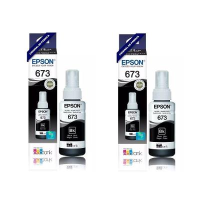 Tinta para Impressao T673120 Kit 2 Refil Original Preto 70ML Epson