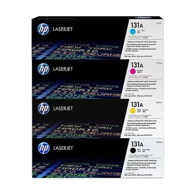 Kit Toner 4 Cores Original HP 131A para M276NW M251NW com Rendimento Até 1800 Páginas HP