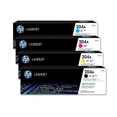 Kit Toner 4 Cores 204A Original Preto Ciano Amarelo Magenta CF510A CF511A CF512A CF513A
