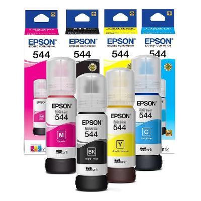 Tinta para Impressora 544 Original Epson Kit 4 Refis Preto Ciano Magenta Amarelo