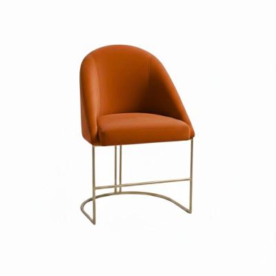 Poltrona Lua Premium Decorativa em Veludo Confortável Terracota Mallu Estofados