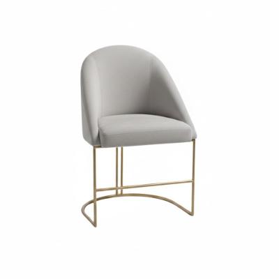 Poltrona Lua Premium Decorativa em Veludo Confortável Cinza Mallu Estofados