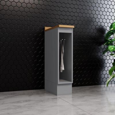 Balcão Amy sem Porta sem Gaveta MDF 20CM Cinza e Natural Casa 812