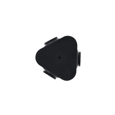 Arandela Flou Ray com LED Embutido IP65 3W Luz Amarela Preto Nordecor Iluminação Bivolt