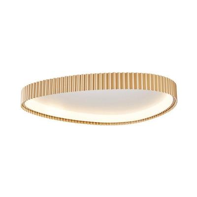 Plafon Nordecor Rivy 90017 LED Dimerizável com Memória de Cor Dourado Nordecor Iluminação