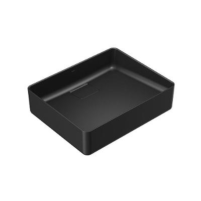 Cuba de Apoio Docolflow 50x40 Retangular Sobrepor Cerâmica Brilhosa Cinza Docol