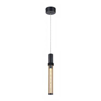 Lustre Pendente Nyla Pt-9141 LED Embutido Preto Astraled 40CM