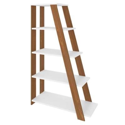 Estante Multiuso Star sem Porta 5 Prateleiras MDP 82CM Freijo Branco Artany