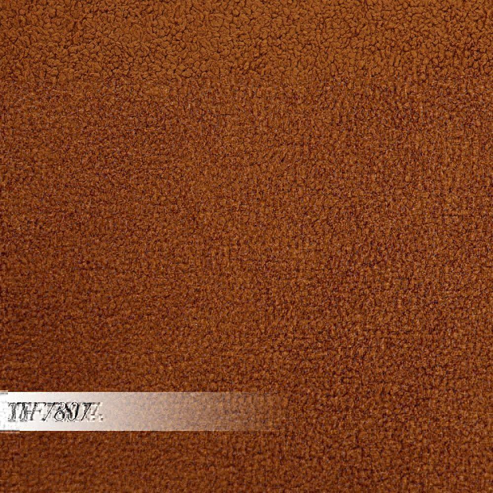 Sofá Living 2 Lugares 135cm Aang Pés Palito Bouclê Terra Cota G33 - Gran Belo - 9