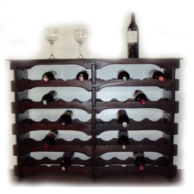 Adega Para Vinho 40 Garrafas Com Mesinha Cor Imbuia C08