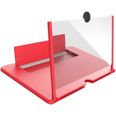 Lente De Aumento De Tela De 3D Hd, Tela Dobrável Do Telefone Móvel (Vermelho)