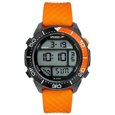 Relógio Masculino Speedo Anadigi Esportivo em Nylon Laranja 5CM